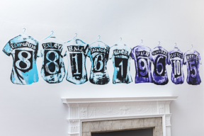 photo of the Euros exhibition on a wall