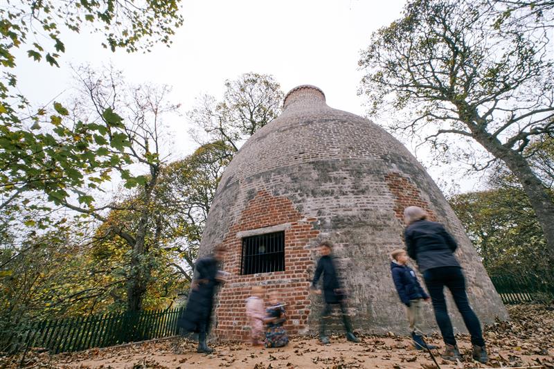 exterior view of the waterloo kiln